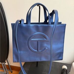Telfar Navy Blue Tote Bag